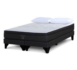 Cama europea Tempo king base dividida + 2 almohadas Light