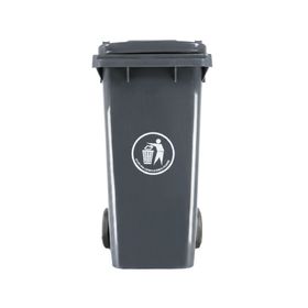 Basurero tapa ruedas gris 120 lt