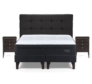 Cama europea king Tempo + set Issey grafito Rosen