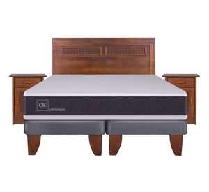 Cama europea king Ortopedic + set Milán Cic