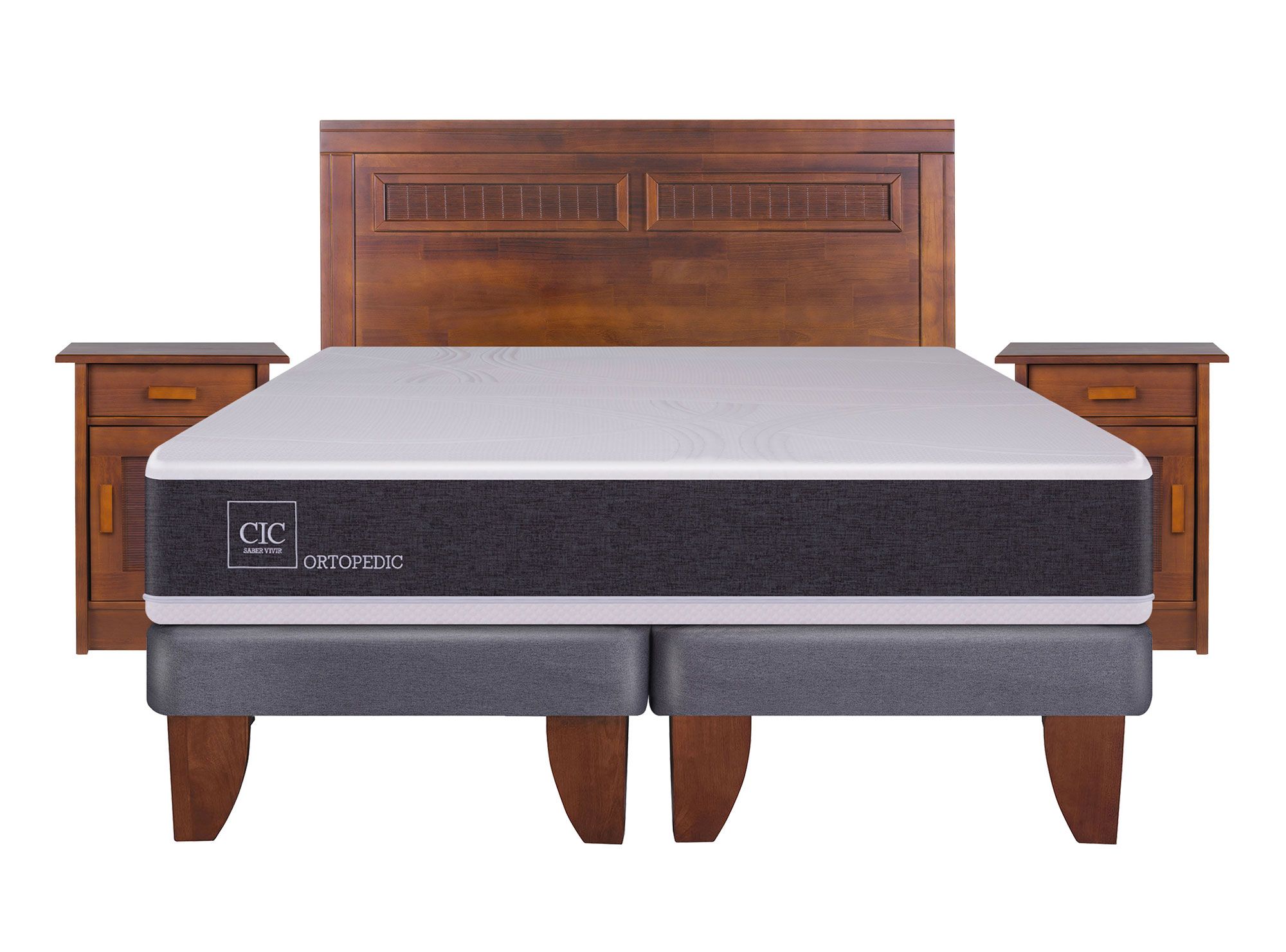 CIC Cama europea king Ortopedic + set Milán Cic