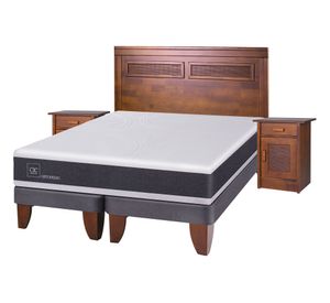 Cama europea king Ortopedic + set Milán Cic