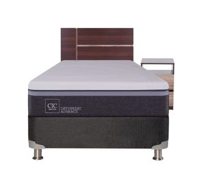 Box spring 1.5 plazas Ortopedic advance B5 + set Enio Cic