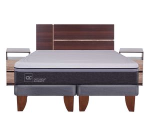 Cama europea 2 plazas Ortopedic advance base dividida + set Enio Cic