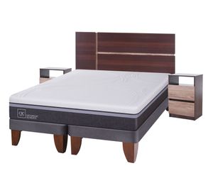 Cama europea 2 plazas Ortopedic advance base dividida + set Enio Cic