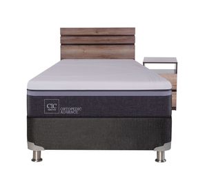 Box spring 1.5 plazas Ortopedic advance B5 + set Ares Cic