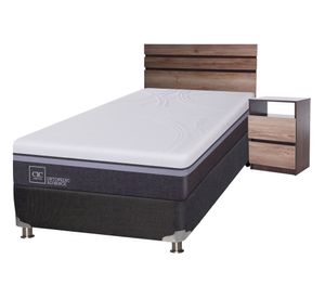 Box spring 1.5 plazas Ortopedic advance B5 + set Ares Cic