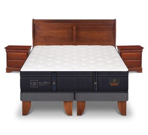 Cama europea 2 plazas Grand premium base dividida + set Miró Cic