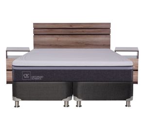 Box spring 2 plazas Ortopedic advance base dividida B5 + set Ares Cic