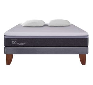 Cama europea 2 plazas Ortopedic advance + almohadas Cic