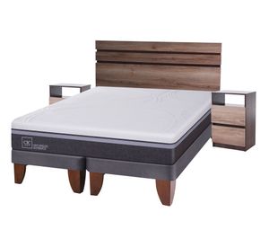 Cama europea 2 plazas Ortopedic advance base dividida + set Ares Cic