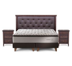 Cama europea King Nest base dividida + set Brera