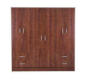 Clóset 6 puertas 4 cajones Maipo cerezo natural Cic