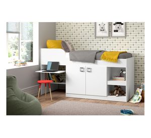 Cama 105x193x84 cm multifuncional blanco Kidscool