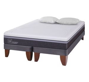 Cama europea 2 plazas Ortopedic advance base dividida + almohadas Cic
