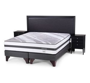 Cama europea 2 plazas Driven base dividida + set Nolita Rosen