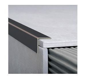 Tapacantos aluminio 16 mm 2.5 m negro