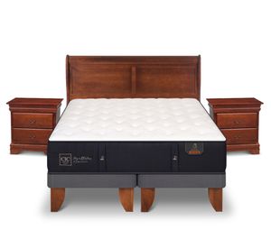 Cama europea 2 plazas Premium base dividida + set Miró Cic