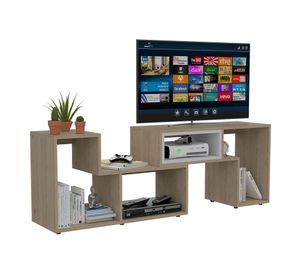 Mesa de centro TV 40'' + rack extensible Beijing rovere TuHome