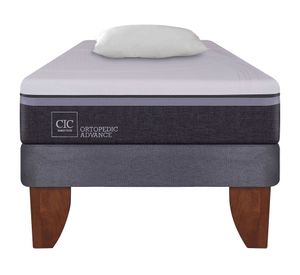 Cama europea 1.5 plazas Ortopedic advance + almohada Cic