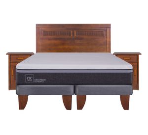 Cama europea 2 plazas Ortopedic advance base dividida + set Milán Cic