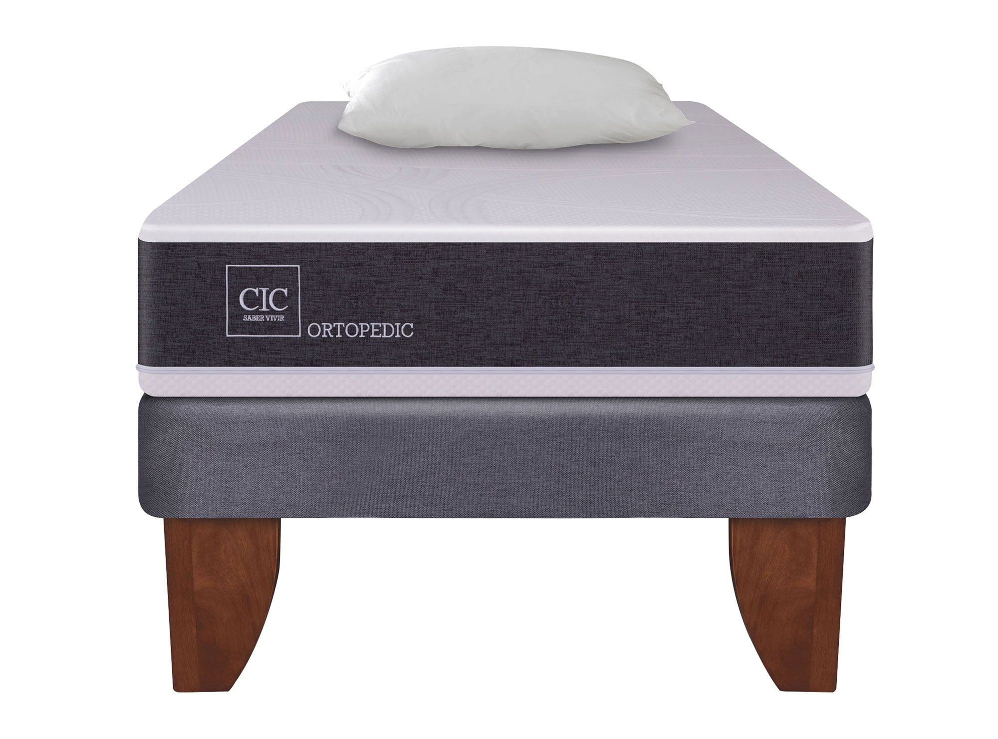 CIC Cama europea 1 plaza Ortopedic + almohada Cic