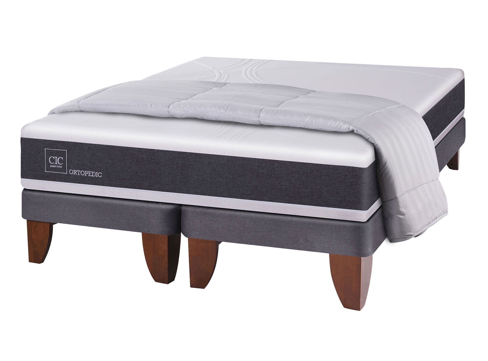 CIC Cama europea King Ortopedic + plumón Cic