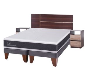 Cama europea 2 plazas Ortopedic base dividida + set Enio Cic