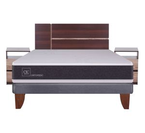 Cama europea 2 plazas Ortopedic + set Enio Cic