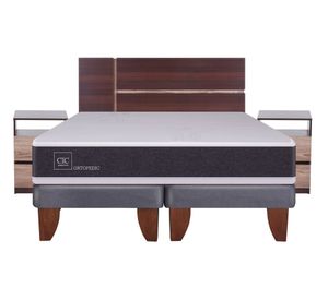 Cama europea king Ortopedic + set Enio Cic