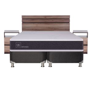 Box spring 2 plazas Ortopedic base dividida B5 + set Ares Cic