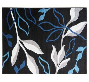 Alfombra frise carved 150x200 cm Florida D2 negro Idetex