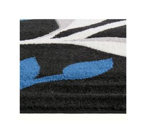 Alfombra frise carved 150x200 cm Florida D2 negro Idetex