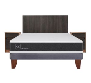 Cama europea 2 plazas Ortopedic + set Espresso Cic