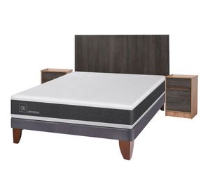 Cama europea 2 plazas Ortopedic + set Espresso Cic
