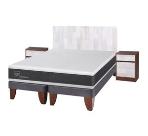 Cama europea king Ortopedic + set Legno Cic