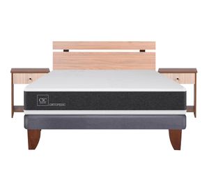 Cama europea 2 plazas Ortopedic + set Olmo Cic