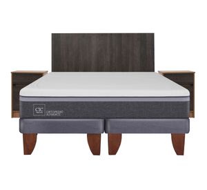 Cama europea king Ortopedic advance + set Espresso Cic