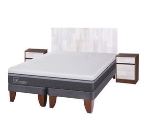 Cama europea king Ortopedic advance + set Legno Cic