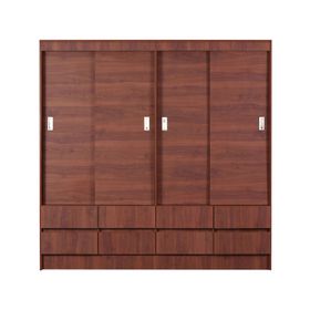 Clóset 4 puertas 8 cajones Maule cerezo Cic