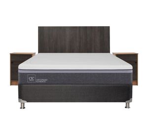 Box spring 2 plazas Ortopedic advance + set Espresso Cic