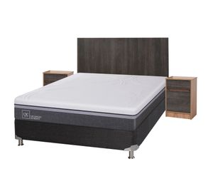 Box spring 2 plazas Ortopedic advance + set Espresso Cic