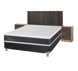 Box spring 2 plazas Ortopedic + set Espresso Cic