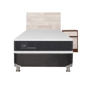 Box spring 1.5 plazas Ortopedic B5 + set Legno Cic