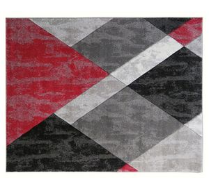 Alfombra frise carved 150x200 cm Florida D3 rojo Idetex