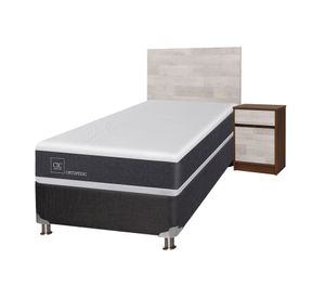 Box spring 1.5 plazas Ortopedic B5 + set Legno Cic