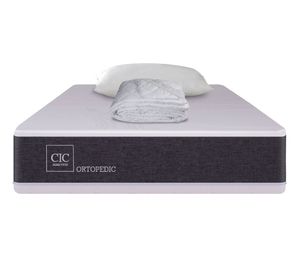Colchón 1.5 plazas x 190 cm Ortopedic + almohada + cubrecolchón Cic