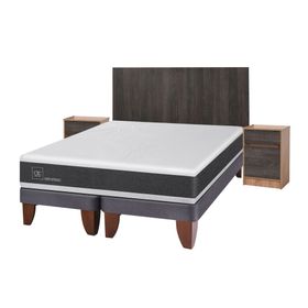 Cama europea 2 plazas Ortopedic base dividida + set Espresso Cic