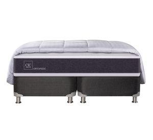 Box spring 2 plazas Ortopedic base dividida B5 + plumón Cic