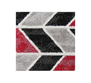 Alfombra 170x230 cm Frize carved D4 rojo Idetex